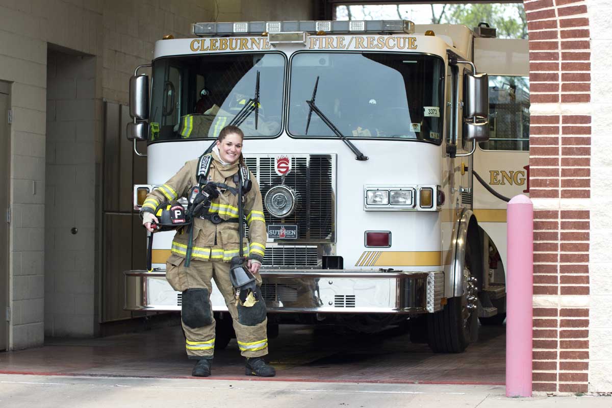 Texas fire department first female firefighter in 135 year